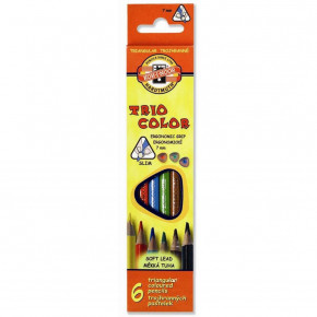   KOH-I-NOOR 3131 Triocolor 6 set of triangular coloured pencils (3131006004KS)