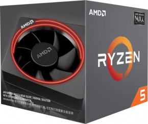  AMD Ryzen 5 2600X sAM4 3.6GHz X6 19MB 95W BOX (YD260XBCAFMAX) 3