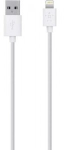  Belkin USB 2.0 Lightning charge/sync cable 1.2, White (F8J023bt04-WHT)