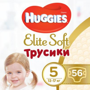   Huggies Elite Soft Pants XL  5 12-17 56 (5029053547695) (0)