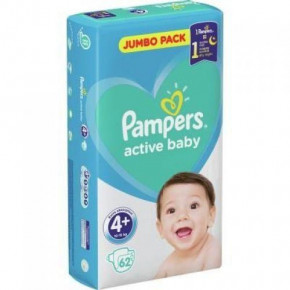   Pampers Active Baby Maxi Plus 10-15  62  3