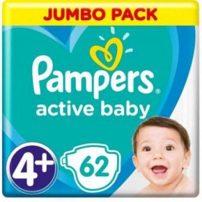  Pampers Active Baby Maxi Plus 10-15  62  5