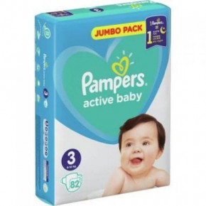   Pampers Active Baby Midi 6-10  82  3