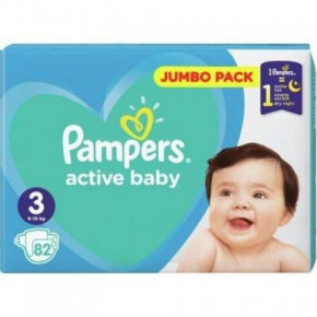   Pampers Active Baby Midi 6-10  82  4