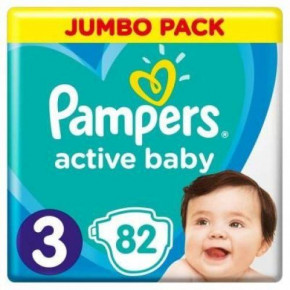   Pampers Active Baby Midi 6-10  82  5