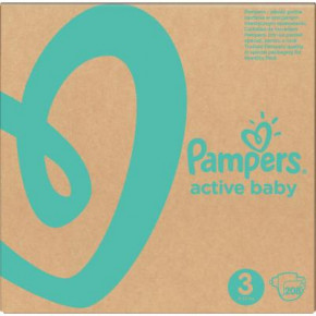   Pampers Active Baby Midi  3 6-10  208  (8001090910745) (0)