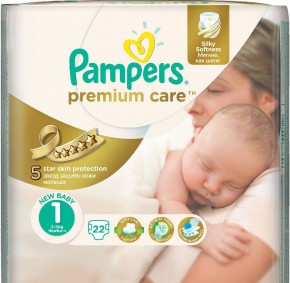   Pampers Premium Care Newborn 2-5  22  (4015400687696) (0)
