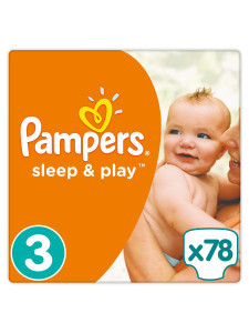  Pampers Sleep & Play  3 5-9  78  (4015400203520)