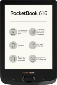   PocketBook 616 Black (PB616-H-CIS)