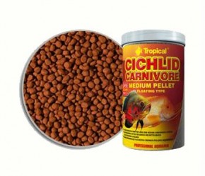        Tropical Cichlid Carnivore Mediuml Pellet 1L /360g
