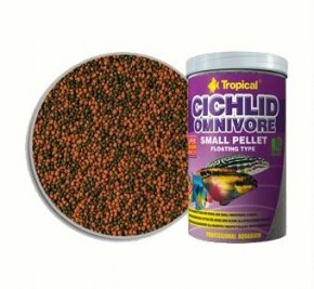    Tropical Cichlid Omnivore Small Pellet 250ml/90g