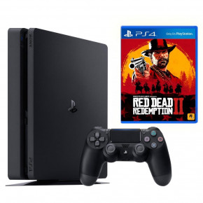    Sony PS4 Slim 1 TB Black +Red Dead Redemption2 (0)