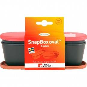   Light My Fire SnapBox Oval 2-pack Red-Orange (40418613) 3
