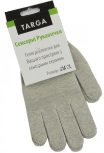    Targa Milk Fingertips touch glove (M) (69975)