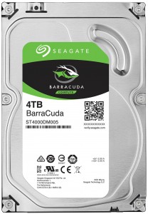   Seagate BarraCuda HDD 4TB 7200rpm 64MB ST4000DM005 3.5 SATA III