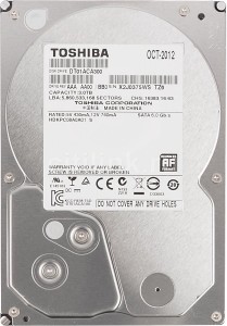  Toshiba 3TB 7200rpm 64MB DT01ACA300 3.5 SATA III
