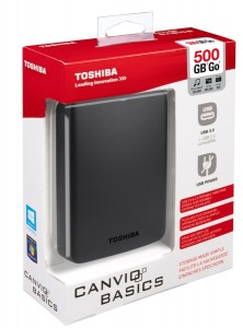    Toshiba 500GB Canvio Basics Storejet 2.5