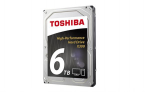   Toshiba HDD SATA 6.0TB X300 7200rpm 128MB (HDWE160EZSTA)