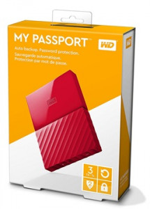  Western Digital My Passport 2.5 USB 3.0 3TB Red (WDBYFT0030BRD-WESN) 5