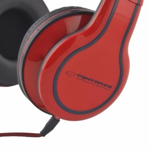  Esperanza Headphones EH136R Red 3