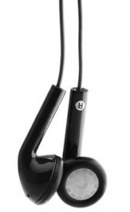  Happy Plugs Headphones Earbud Black (7705)