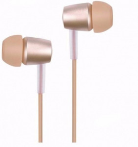  Hoco M10 Metal universal earphone with mic Gold