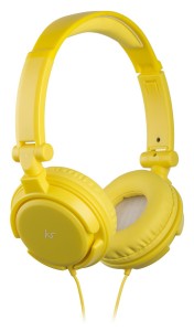 KitSound iD Headphones Yellow