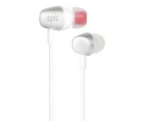  Moshi Mythro Earbuds with Mic and Strap Jet Silver for iPad/iPhone/iPod (99MO035204)