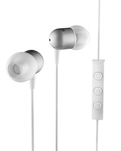  Nocs NS200 Aluminum Android Earphones with Remote and Mic White (NS200H-002)