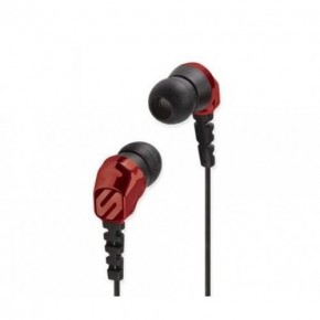  Scosche Noice Isolation Sport EarBuds with Earhooks Red/Grey
