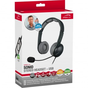  Speedlink SONID Stereo Headset USB (SL-870002-BKGY) 5