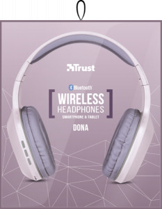  Trust Dona Wireless Bluetooth headphones Pink (22889) 9