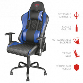  Trust GXT 707R Resto Gaming chair blue 3
