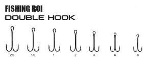 - Fishing Roi Double Hook 6 5  Black nickel (147-14-006) 3