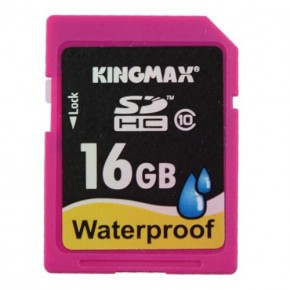   Kingmax SDHC 16GB Class10 WaterProof (KM16GSDHC10W)