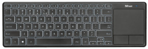  Trust Theza Wireless Keyboard with touchpad RU (22689)