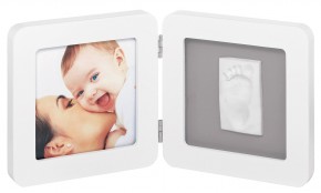     Baby Art Print Frame White & Grey (34120050)