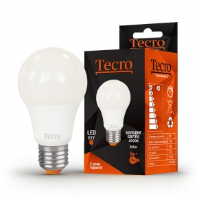  LED  Tecro T-A60-9W-4K-E27 9W E27 (0)