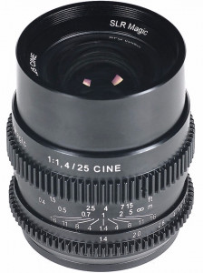  SLR Magic Cine 25mm f1.4 FE for Sony E 4