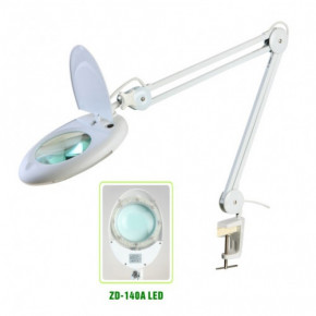 Лампа-лупа Zhongdi ZD-140A LED 5D на струбцине