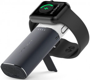   MiPow Power Tube 6000 for Apple Watch and IPhone Grey 3
