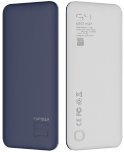   Puridea S4 6000mAh Li-Pol Rubber Blue & White 3