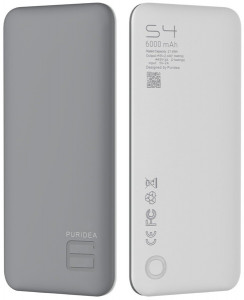   Puridea S4 6000mAh Li-Pol Rubber Grey & White 3