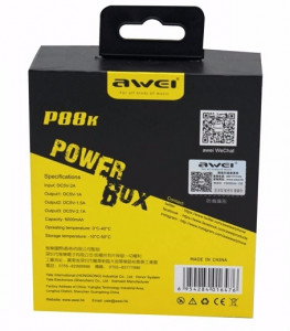   Awei P88k 6000 Black-Yellow (3 USB)    5