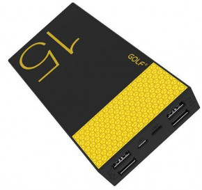   Golf Power Bank 15000 mAh Hive15 2.1A Li-pol Black/Yellow 3