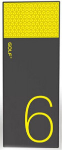   Golf Power Bank 6000 mAh Hive6 2.1A Li-pol Black/Yellow