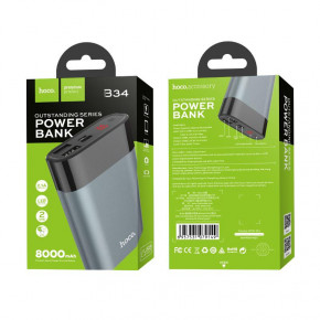   Power bank HOCO 8000mAh B34 outstanding series mobile metal  4