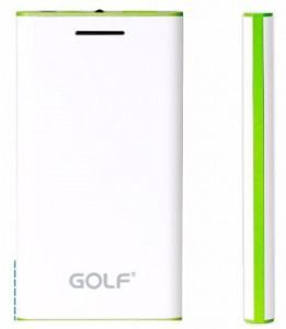   Power Bank Golf GF-123 6800 mA/h White-Green 3
