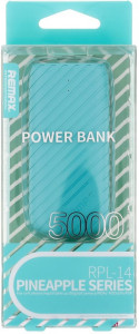   Power Bank Remax Pineapple Power Box 5000 mAh Blue