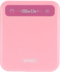   Remax Power Bank Pino Series 2500 mah Pink
